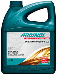 Купить моторное масло Addinol Premium 0530 C3-DX 5W-30, 5л,  в интернет-магазине в Апатитах