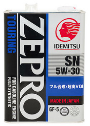 Купить моторное масло Idemitsu Zepro Touring Sn/Gf-5 5W-30 4л, в интернет-магазине в Апатитах