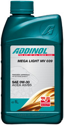 Купить моторное масло Addinol Mega Light MV 039 0W-30, 1л,  в интернет-магазине в Апатитах