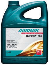 Купить моторное масло Addinol Semi Synth 1040 10W-40, 4л,  в интернет-магазине в Апатитах