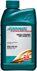 Купить моторное масло Addinol Mega Power MV 0538 C4 5W-30, 1л,  в интернет-магазине в Апатитах