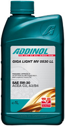Купить моторное масло Addinol Giga Light (Motorenol) MV 0530 LL 5W-30, 1л,  в интернет-магазине в Апатитах