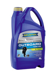 Купить моторное масло Ravenol для 4-T лод.моторов Outboardoel 4T SAE 10W-40 (4л) new, в интернет-магазине в Апатитах