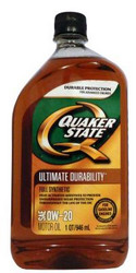 Купить моторное масло Quaker state Ultimate Durability SAE 0W-20 Full Synthetic Motor Oil, в интернет-магазине в Апатитах
