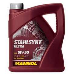 Купить моторное масло Mannol Stahlsynt Ultra SAE 5W-50, в интернет-магазине в Апатитах