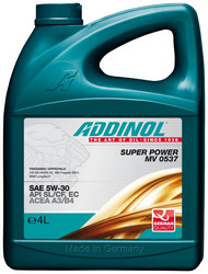 Купить моторное масло Addinol Super Power MV 0537 5W-30, 4л,  в интернет-магазине в Апатитах
