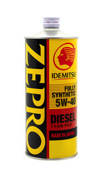 Купить моторное масло Idemitsu Zepro Diesel 5W-40 Cf Fully Synthetic 1л, в интернет-магазине в Апатитах