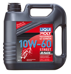 Купить моторное масло Liqui moly для 4-тактных Мотоциклов Racing Synth 4T SAE 10W-60, в интернет-магазине в Апатитах