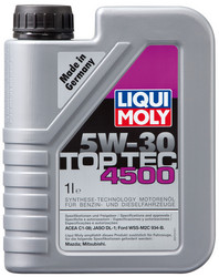 Купить моторное масло Liqui moly Top Tec 4500 SAE 5W-30, в интернет-магазине в Апатитах