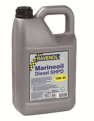 Купить моторное масло Ravenol Marineoil DIESEL SHPD 10W40, 5л, в интернет-магазине в Апатитах