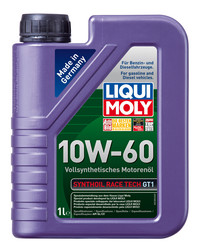 Купить моторное масло Liqui moly Synthoil Race Tech GT1 SAE 10W-60, в интернет-магазине в Апатитах