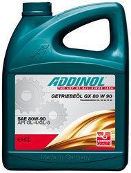 Купить трансмиссионное масло Addinol Getriebeol GX 80W 90 4L,  в интернет-магазине в Апатитах