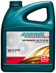 Купить трансмиссионное масло Addinol Трансмиссионное масло Getriebeol GS SAE 75W-90 (4л),  в интернет-магазине в Апатитах